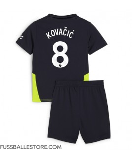 Günstige Manchester City Mateo Kovacic #8 Auswärts Trikotsatzt Kinder 2024-25 Kurzarm (+ Kurze Hosen)